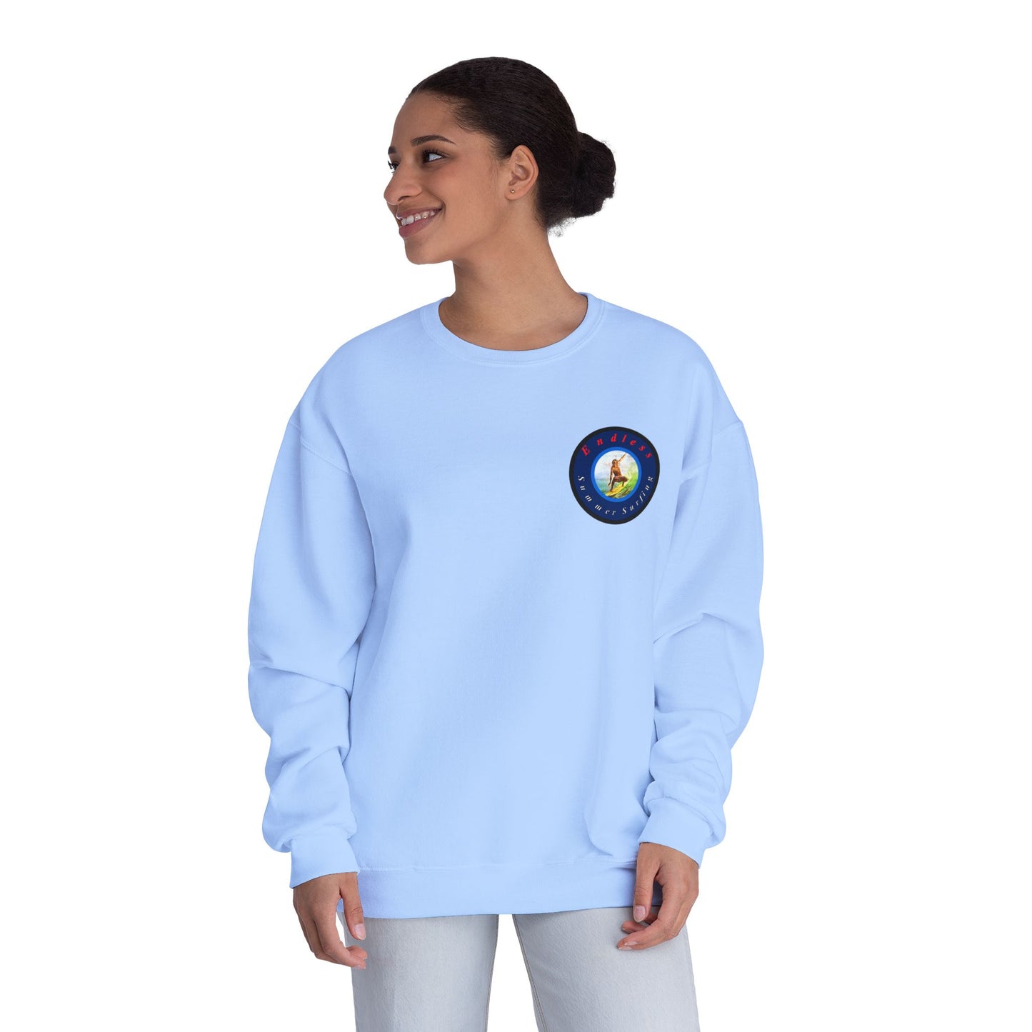 Endless Summer Surfing Crewneck Sweatshirt - Unisex Warmth for Surf Lovers