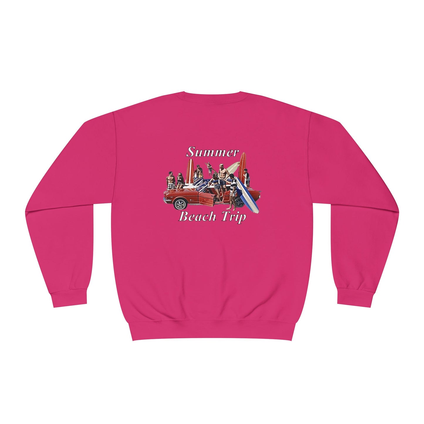 Summer Beach Trip Unisex Crewneck Sweatshirt - Retro Vacation Vibe