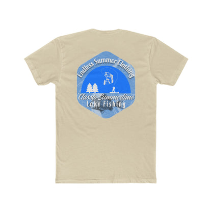 Classic Summer Lake Fishing Tee, Unisex Cotton T-Shirt, Outdoor Apparel, Comfortable Summer Wear, Gift for Fishermen, Adventure Outfit