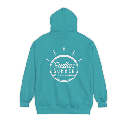 Endless Summer Unisex Hoodie - Comfortable Garment-Dyed Pullover for Relaxed Vibes