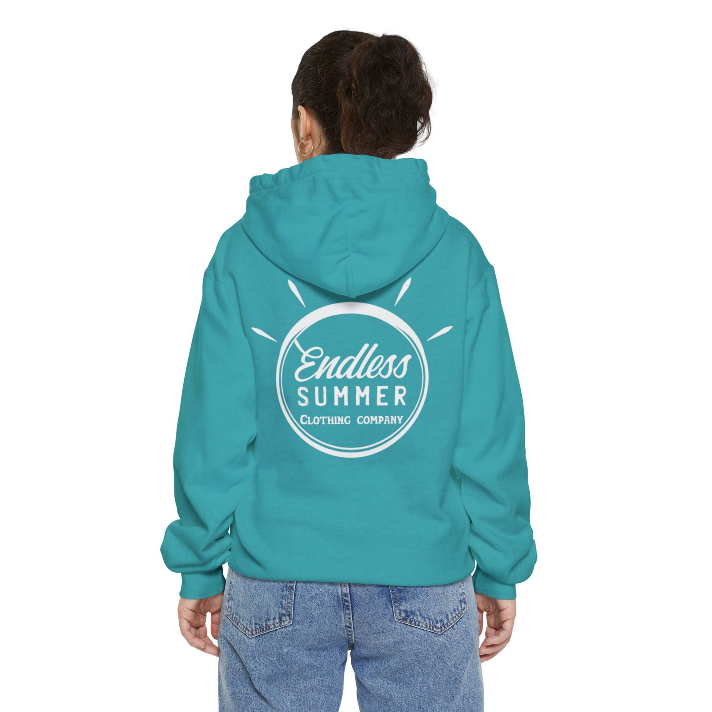 Endless Summer Unisex Hoodie - Comfortable Garment-Dyed Pullover for Relaxed Vibes
