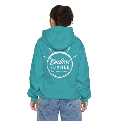 Endless Summer Unisex Hoodie - Comfortable Garment-Dyed Pullover for Relaxed Vibes