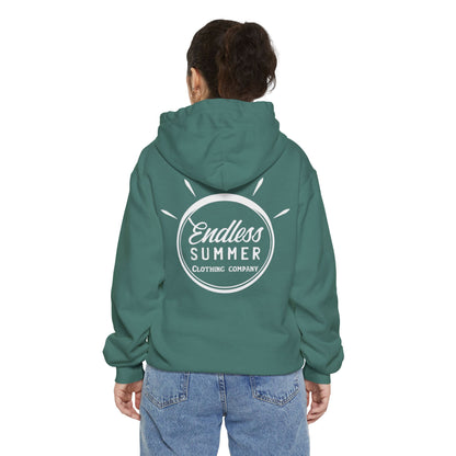 Endless Summer Unisex Hoodie - Comfortable Garment-Dyed Pullover for Relaxed Vibes