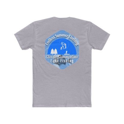 Classic Summer Lake Fishing Tee, Unisex Cotton T-Shirt, Outdoor Apparel, Comfortable Summer Wear, Gift for Fishermen, Adventure Outfit