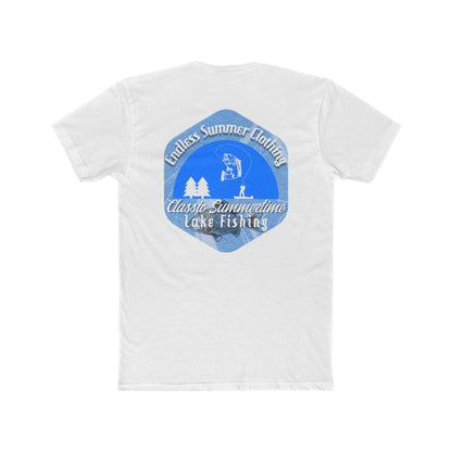 Classic Summer Lake Fishing Tee, Unisex Cotton T-Shirt, Outdoor Apparel, Comfortable Summer Wear, Gift for Fishermen, Adventure Outfit