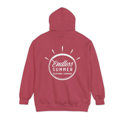 Endless Summer Unisex Hoodie - Comfortable Garment-Dyed Pullover for Relaxed Vibes