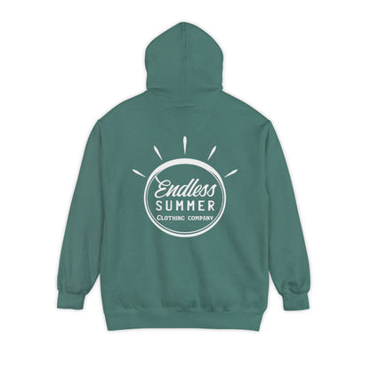 Endless Summer Unisex Hoodie - Comfortable Garment-Dyed Pullover for Relaxed Vibes