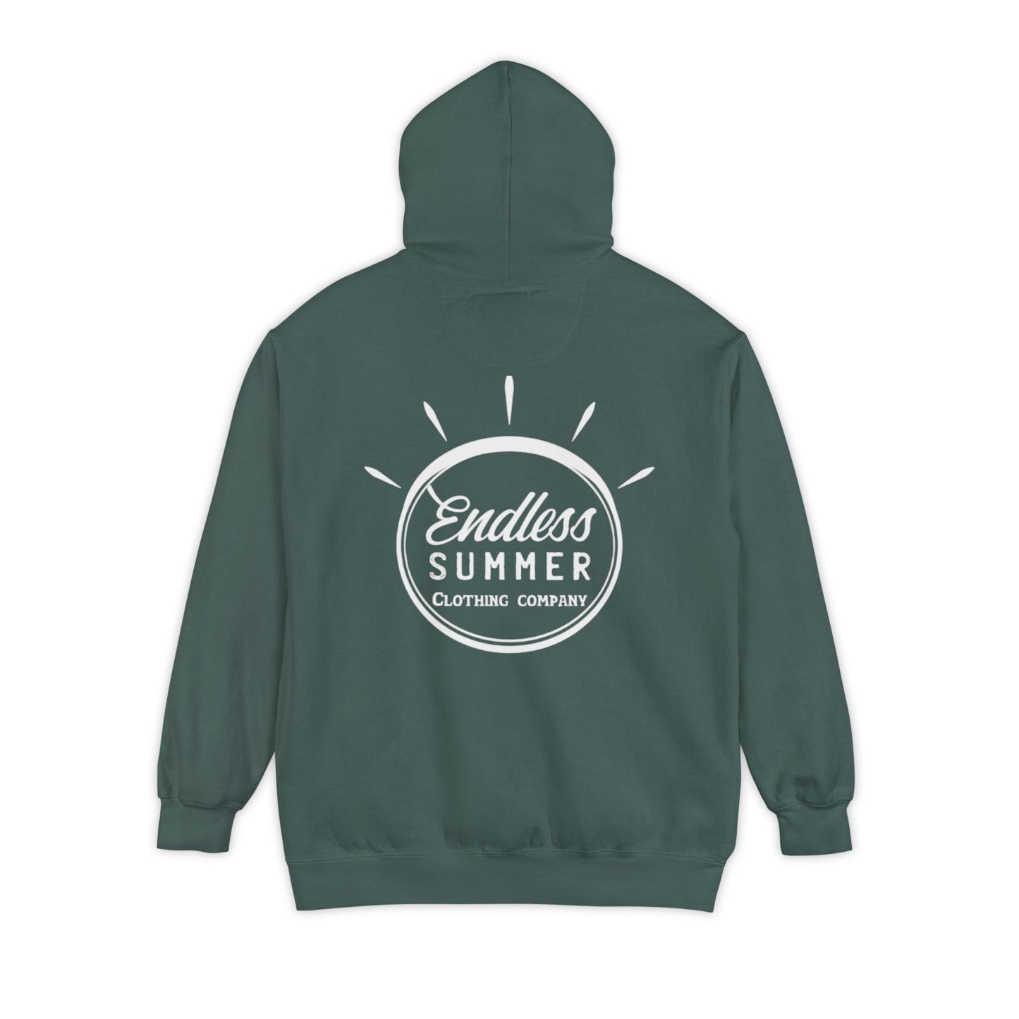 Endless Summer Unisex Hoodie - Comfortable Garment-Dyed Pullover for Relaxed Vibes